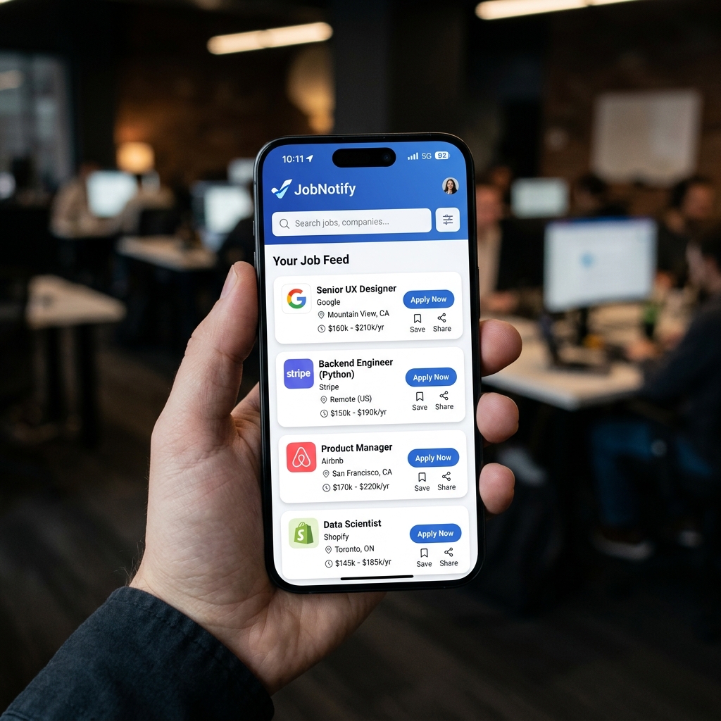 JobNotify App Preview